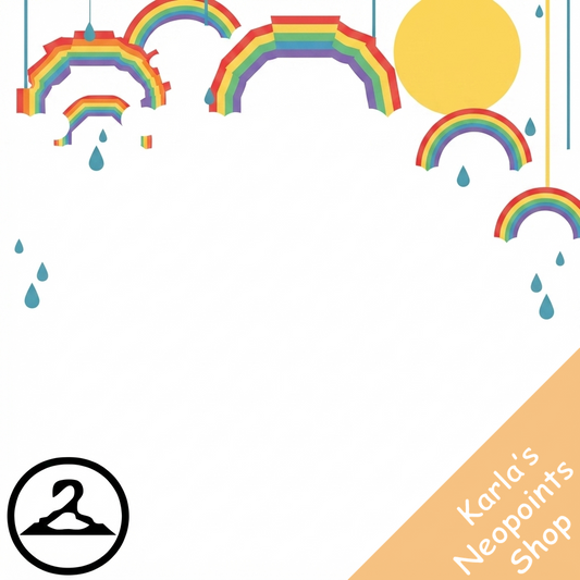 Hanging Rainbow Garland