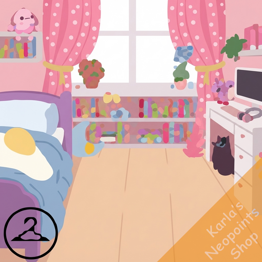 Pink Bedroom Background Item