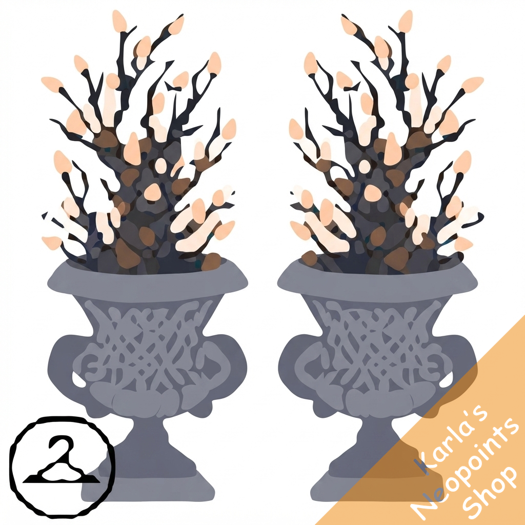 Potted Halloween Branches