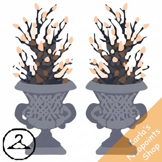 Potted Halloween Branches