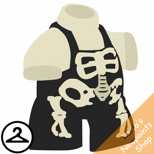 MME28-S2b: Spooky Skeleton Overalls Outfit