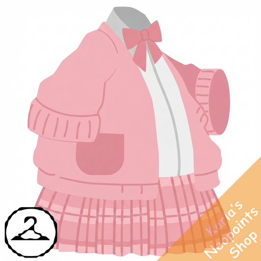 Pink Kawaii School Outfit