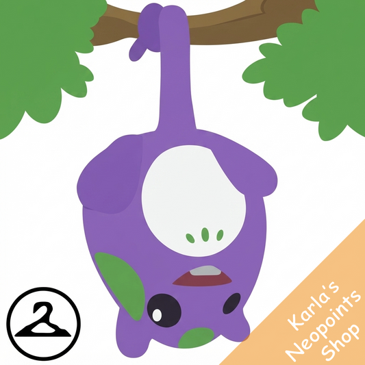 MiniMME3-S2b: Dangling Purple Speckled Negg Garland