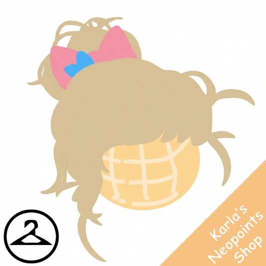 MME29-S3b: Messy Bun with Petpet Accessories Wig