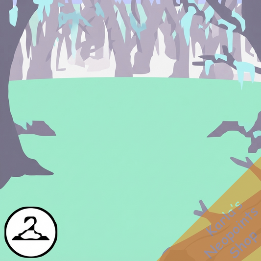 MME8-S1:Shining Icy Dreamscape Background