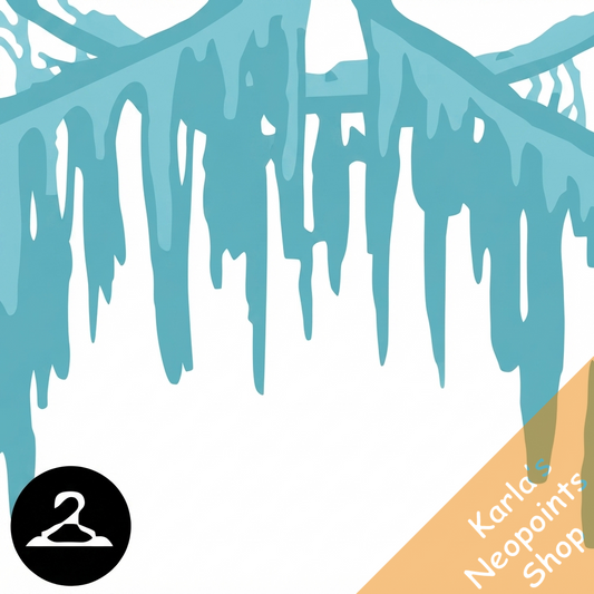 MME8-S2:Shimmering Icicle Garland