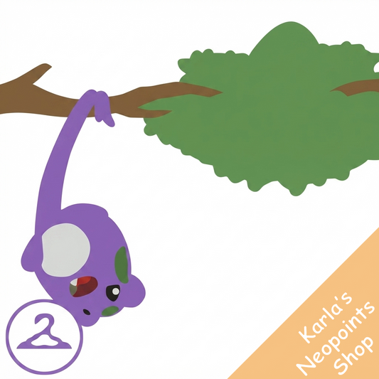 MiniMME3-B: Deluxe Purple Speckled Negg Garland