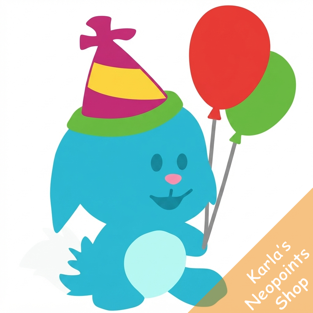 Birthday Celebration Kacheek Plushie