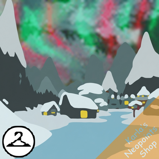 Wonderous Terror Mountain Lights Background