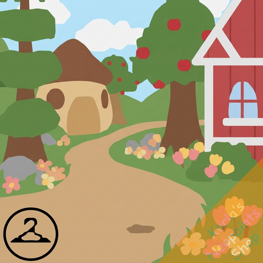 MiniMME19-B: Quaint Wooden Town Background