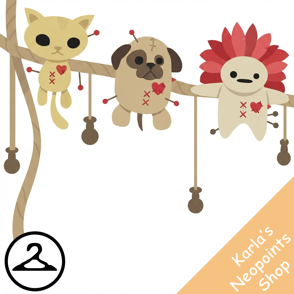 MME13-S2a: Petpet Voodoo Doll Garland