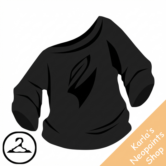 Off the Shoulder Black Knit Sweater
