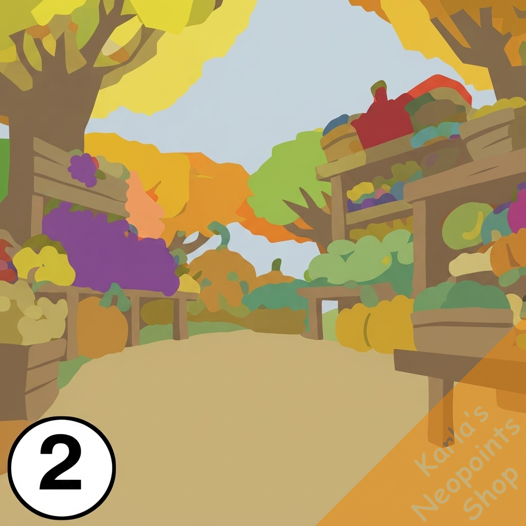 Autumnal Harvest Market Background
