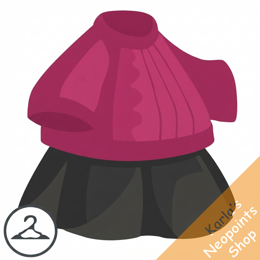 Maroon Sweater & Skirt