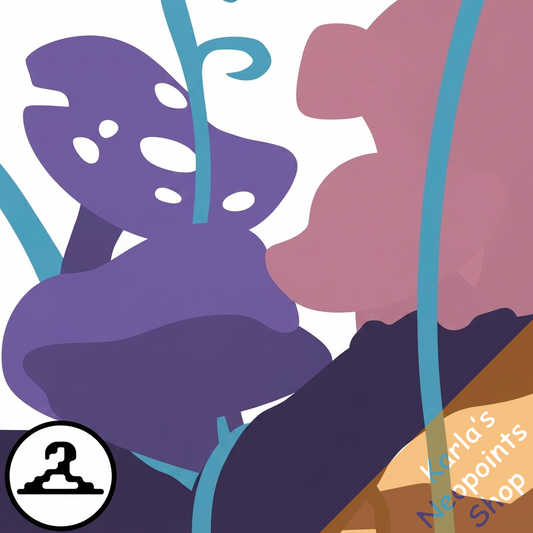 Dyeworks Void Purple: Sparkling Mushroom Foreground