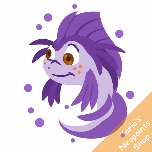 Magical Purple Koi Plushie