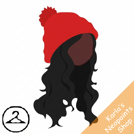 Dyeworks Red: Maraquan Fall Beanie Long Curly Wig