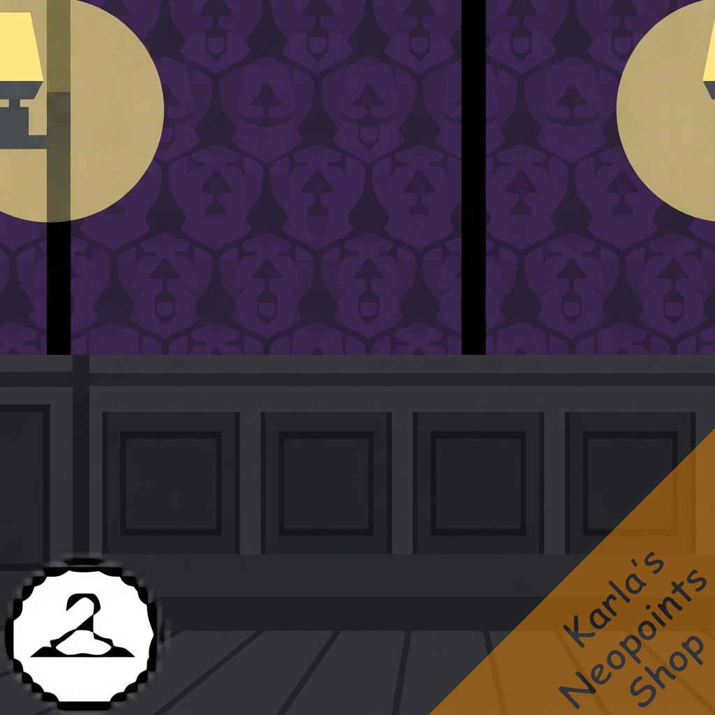 Dark Damask Hallway Background