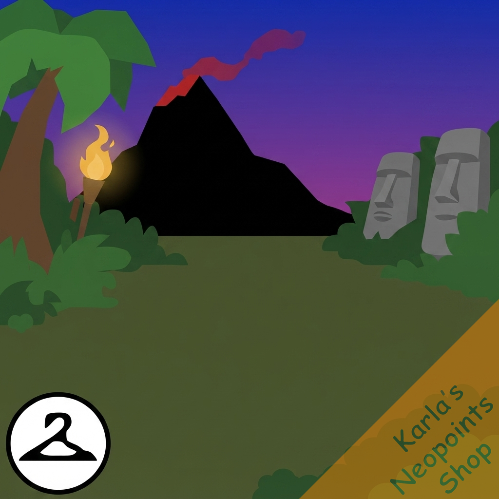 Mystery Island Silhouette Background