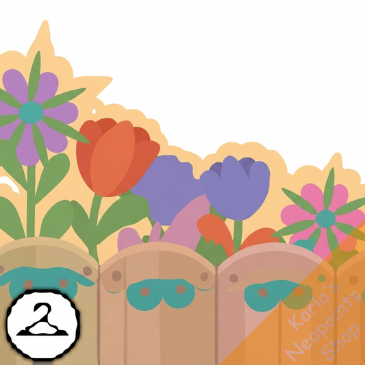 Fabric Flowers Foreground