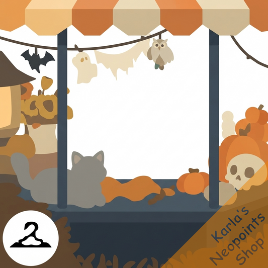 Spooky Craft Shop Window Foreground