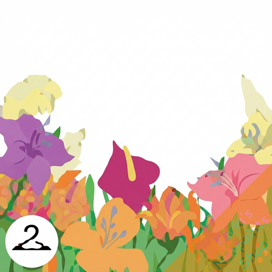 Feather Flower Garden Foreground