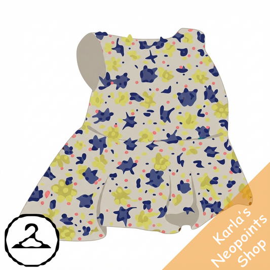 Fabric Flowers Dress