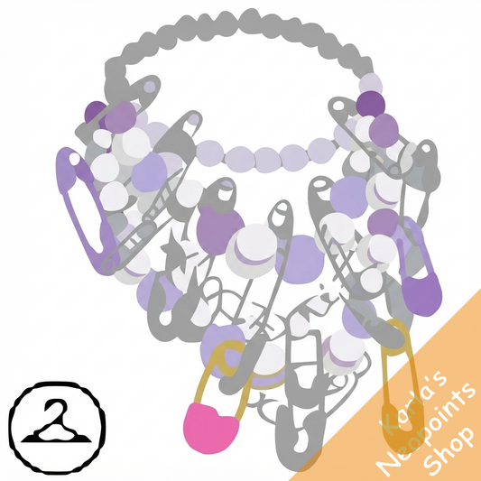 Pins and Paper Necklace