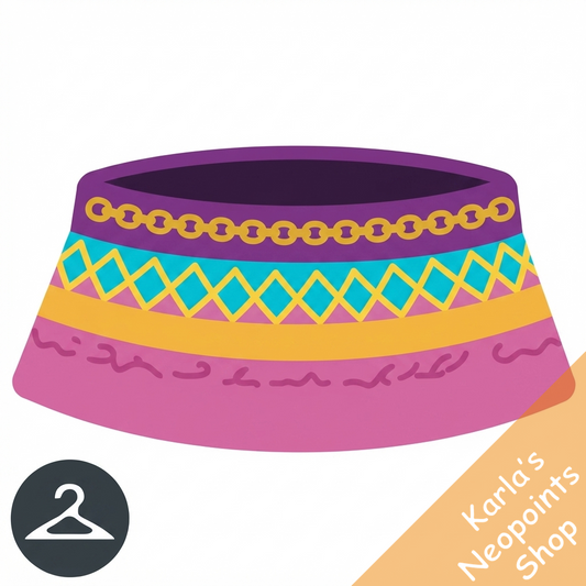 Highlighted Fabric Skirt