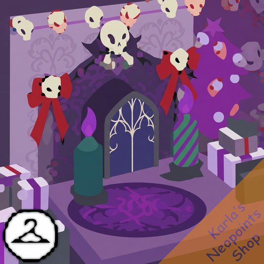 Pop-Up Gothic Holiday Card Background