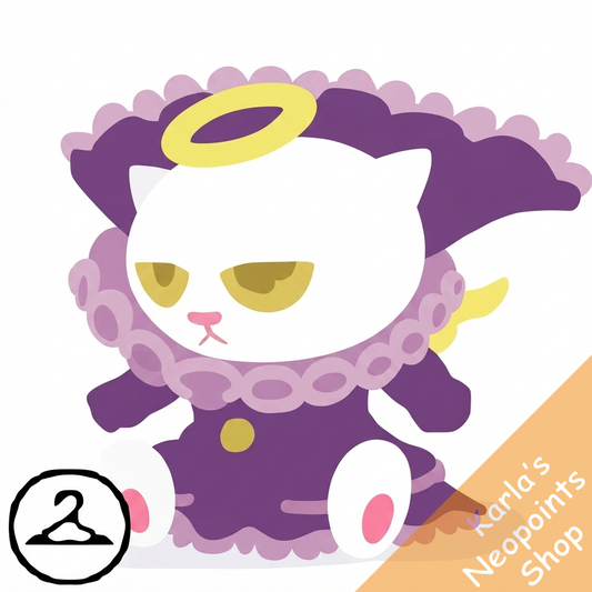 Gothic Christmas Angelpuss Handheld Plushie