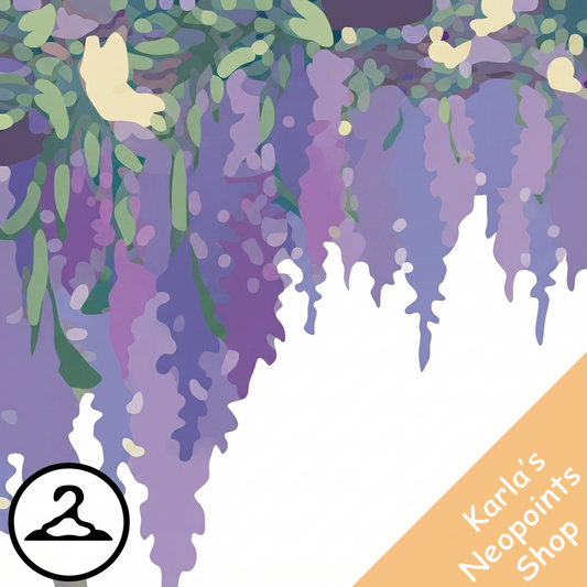Wisteria and Butterfly Garland