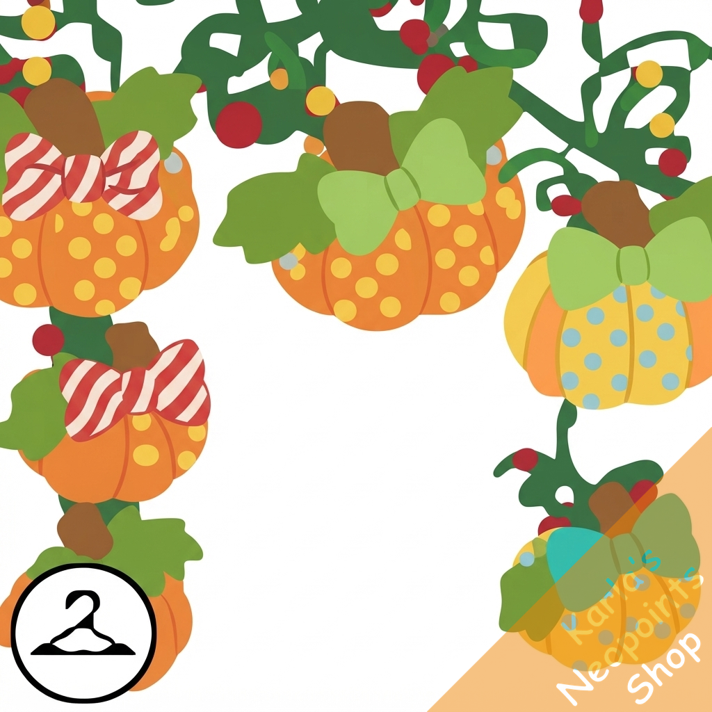 Fabric Pumpkins Garland