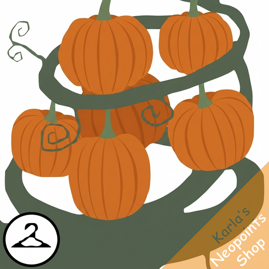 Swirling Stack of Pumpkins