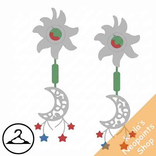 Sun and Moon Earrings