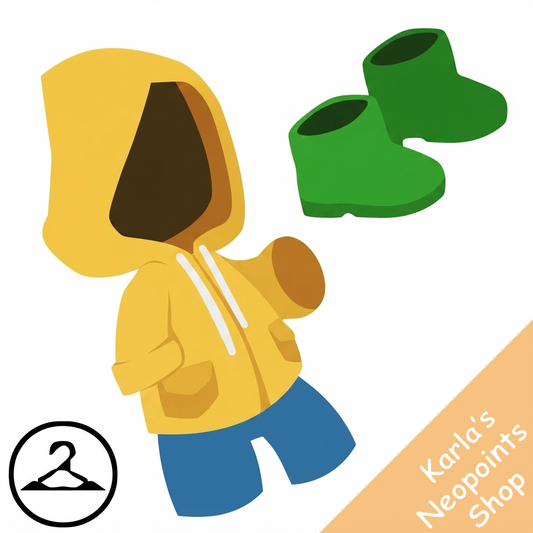 Yellow Hooded Raincoat Outfit