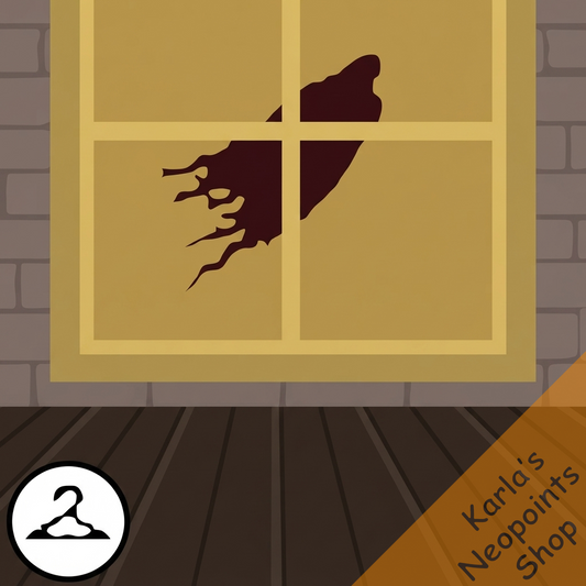 Haunted Silhouette Window Background