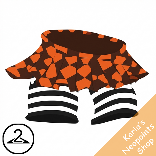 Vintage Halloween Party Skirt & Leggings