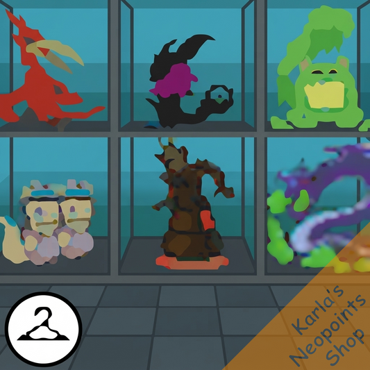 Caged Neopia Monsters Background
