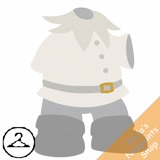Dyeworks White: Baby Blue Elf Outfit