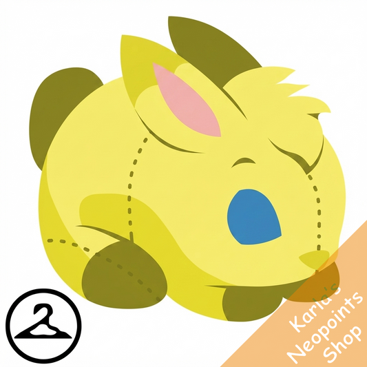 Dyeworks Yellow: Baby Snowbunny Plushie