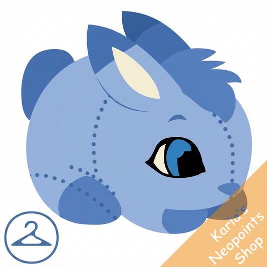 Dyeworks Blue: Baby Snowbunny Plushie