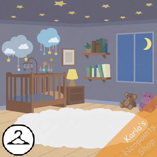 Nighttime Nursery Background