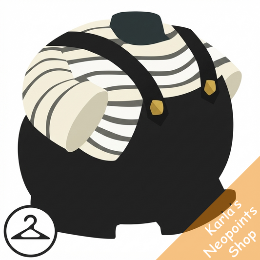 Baby Gothic Striped Overalls