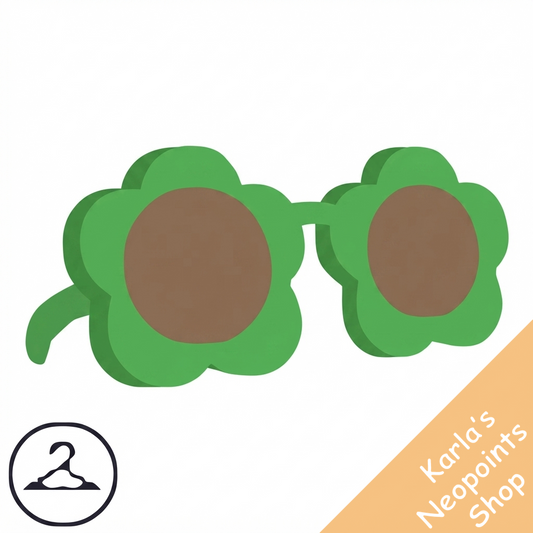 Baby Green Flower Sunglasses