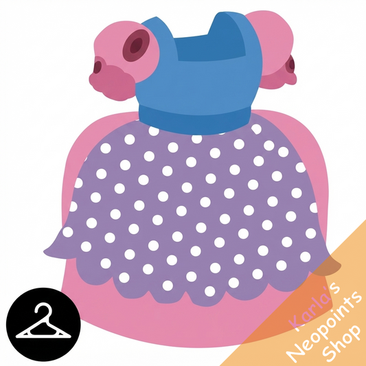 Dyeworks Blue: Baby Polka Dot Dress