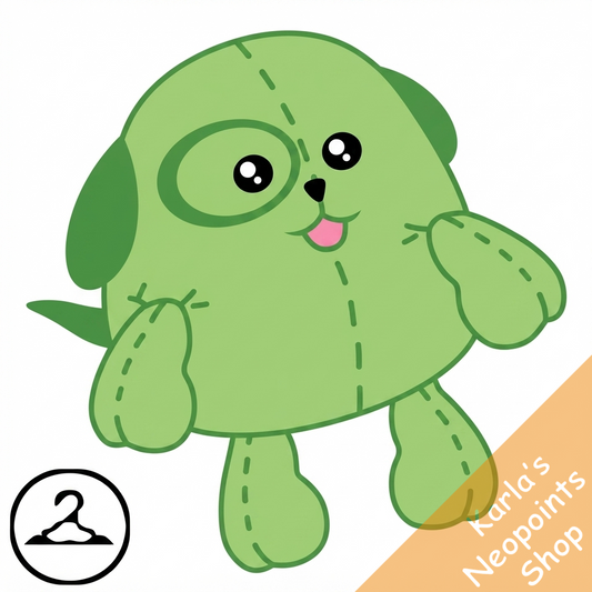Dyeworks Green: Baby Overstuffed Warf Plushie