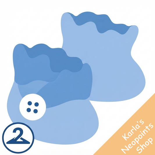Dyeworks Blue: Baby Button Boots