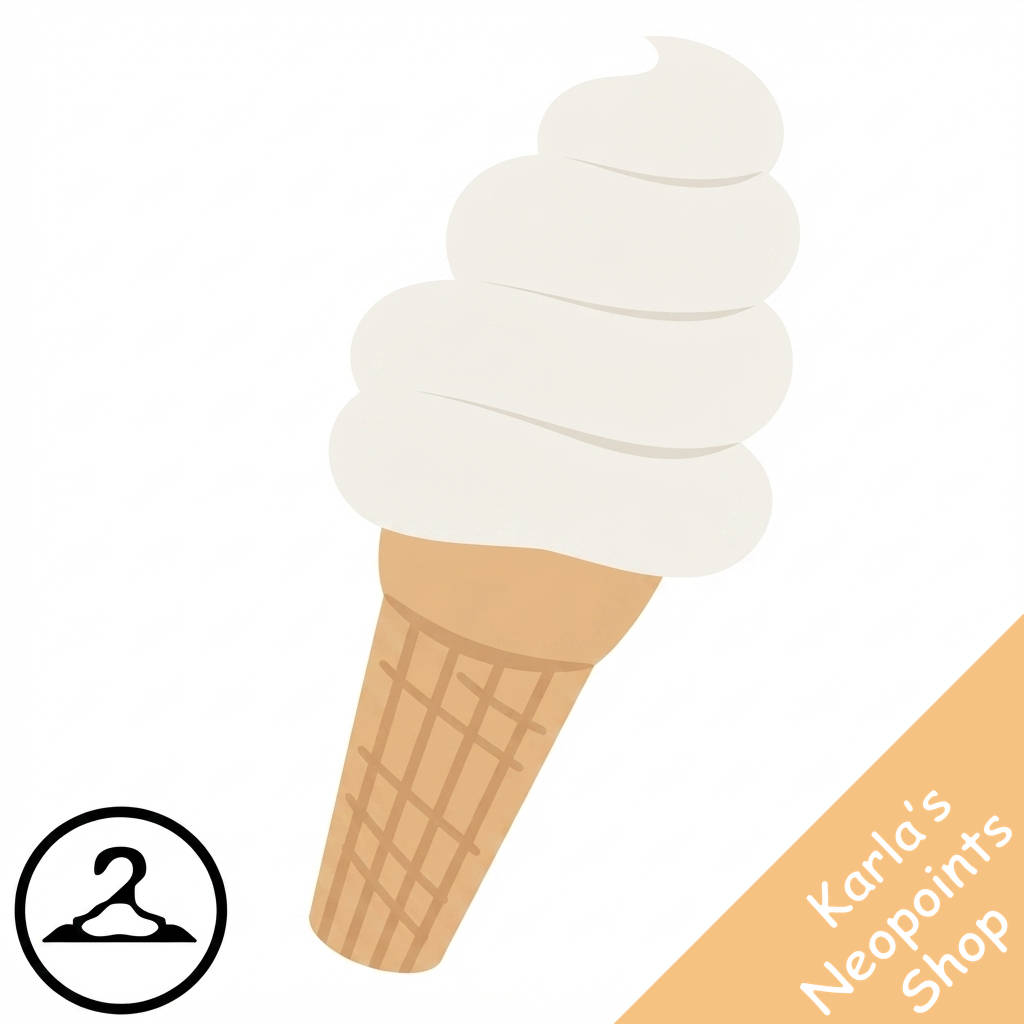 Baby Soft Serve Ice Cream Cone
