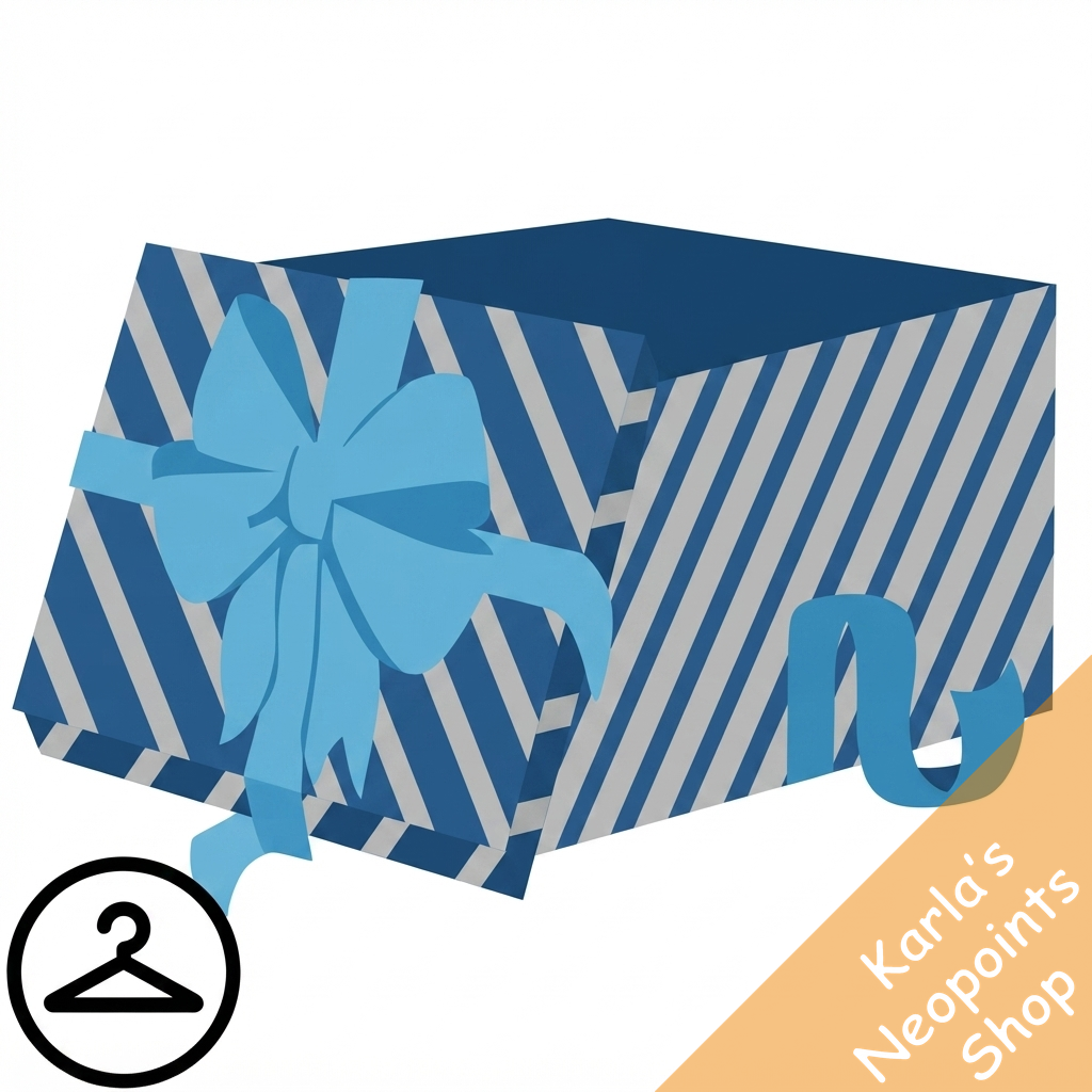 Dyeworks Blue: Baby in a Present Box